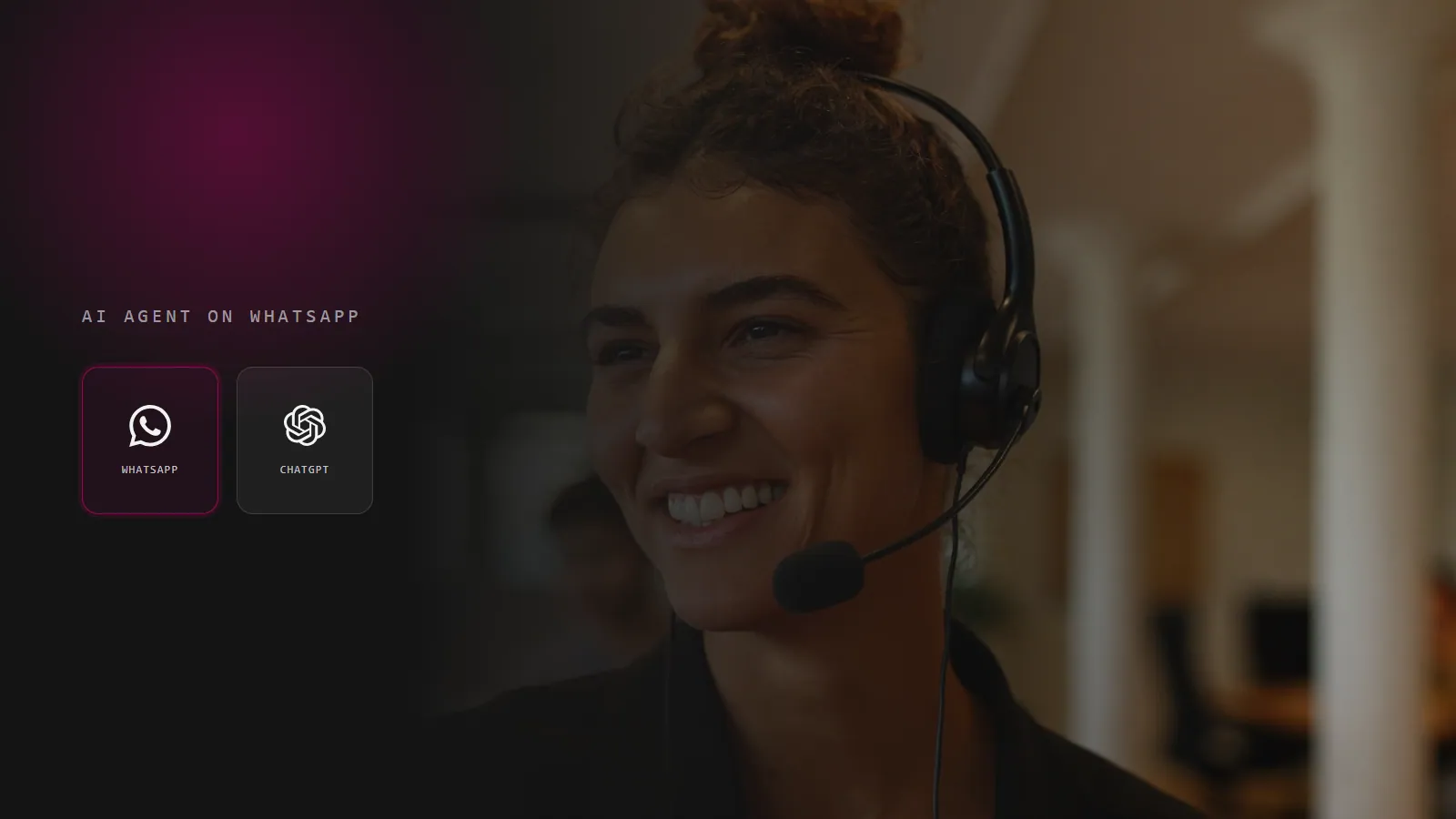 Una agente de servicio al cliente con WhatsApp y ChatGPT, como crear un agente de IA para WhatsApp