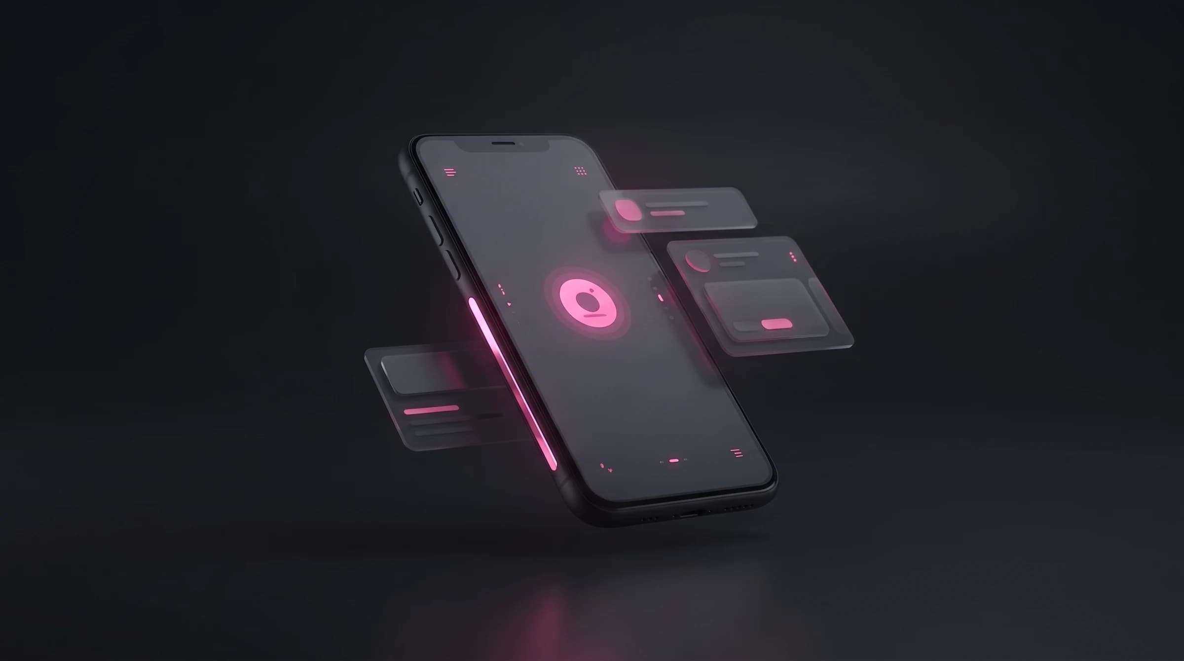 A custom cross-platform mobile app shown on iOS and Android phones, built and shipped to the app stores