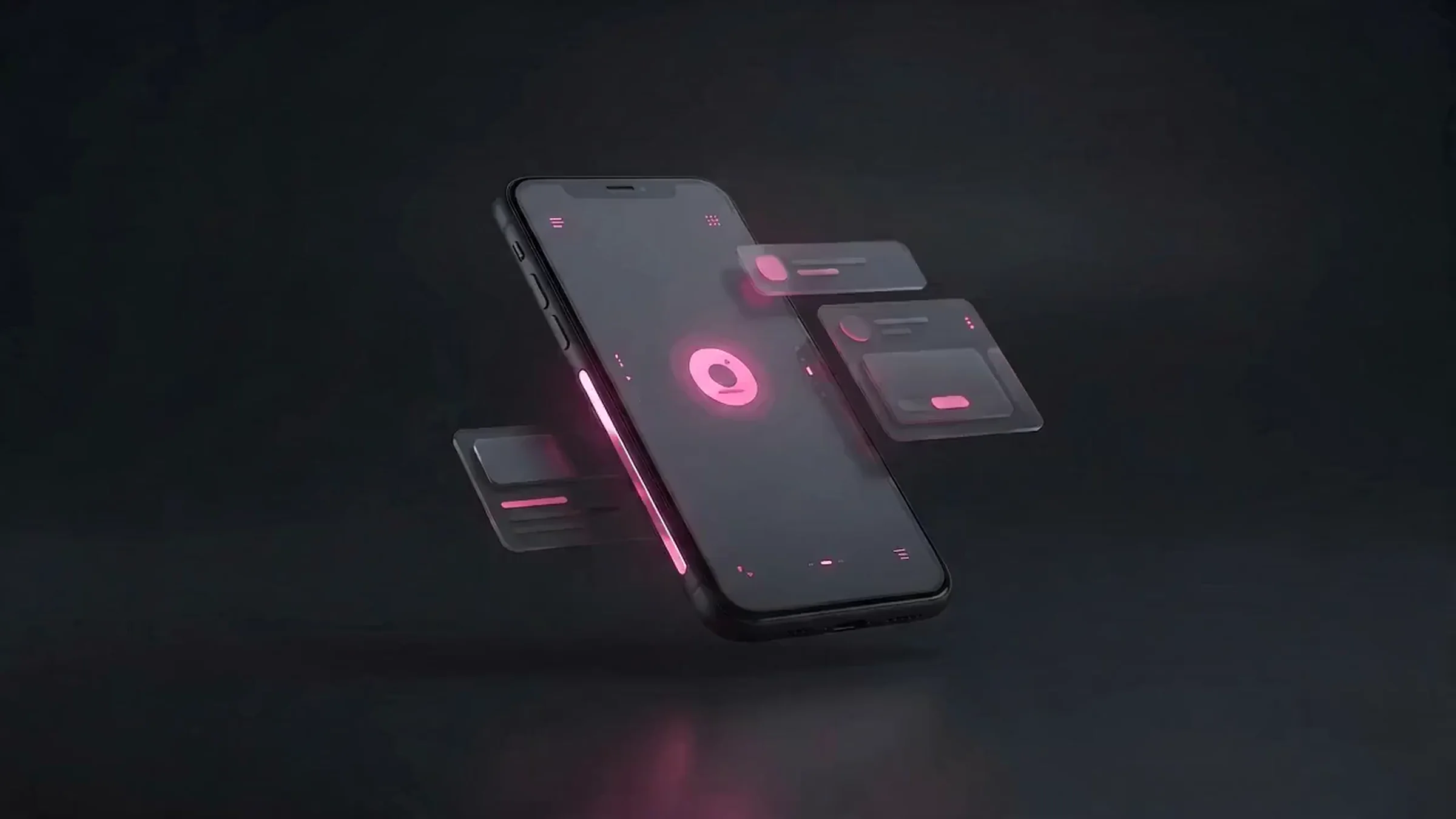 A custom cross-platform mobile app shown on iOS and Android phones, built and shipped to the app stores
